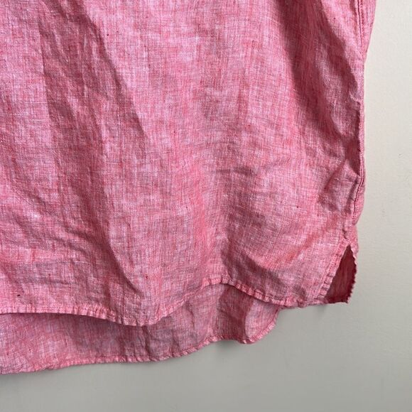 Tahari 100% Linen Tunic Top 1X - Picture 3 of 5